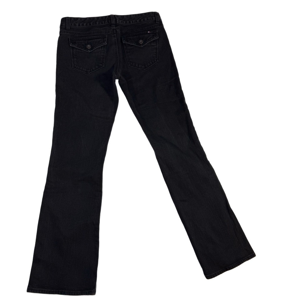 Tommy Hilfiger Modern Bootcut Jeans Black Women's Size 6 Flap Pockets Stretch - Picture 10 of 11
